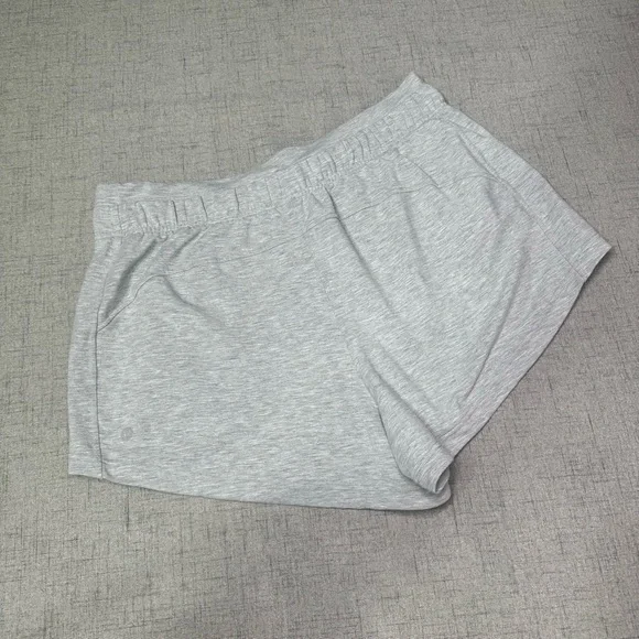 Lululemon Inner Glow High Rise Shorts Gray French Terry Modal 12 - Picture 6 of 7